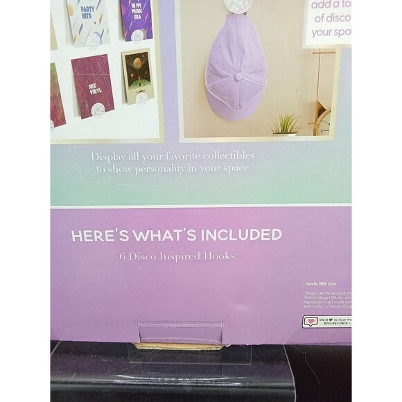 Your Decor Disco Display Hooks Set Of 6 From Horizon Group USA For Wall - Picture 4 of 8